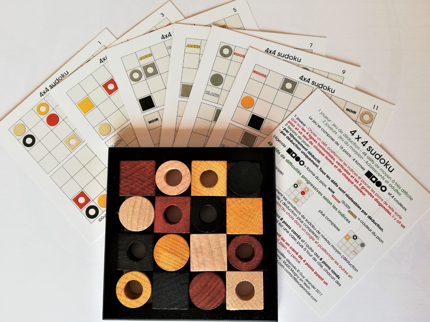 jeu casse-tête 4X4 Sudoku en bois - CASSE-TÊTE - BOUTIQUE JOUET